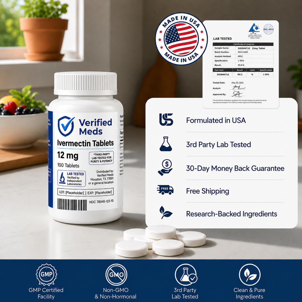 Verified Meds - Ivermectin 12MG