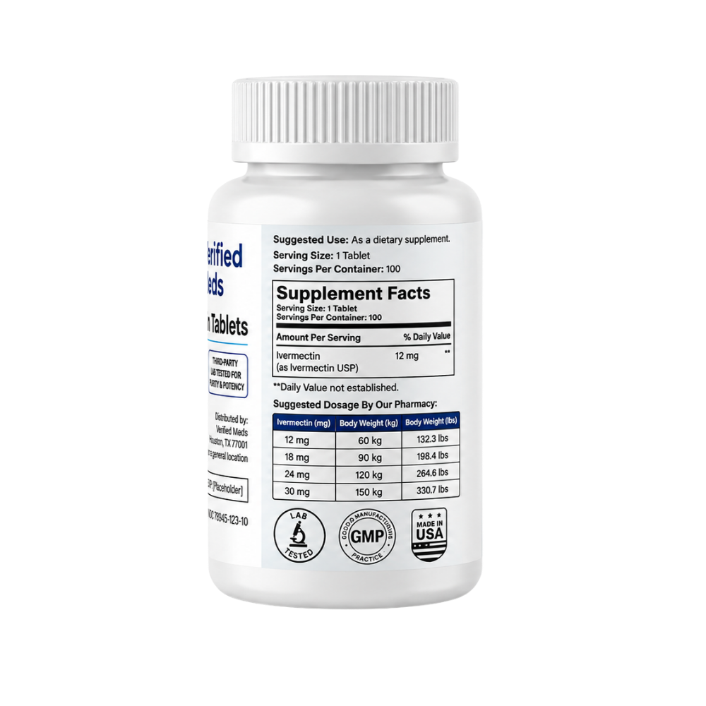 Verified Meds - Ivermectin 12MG